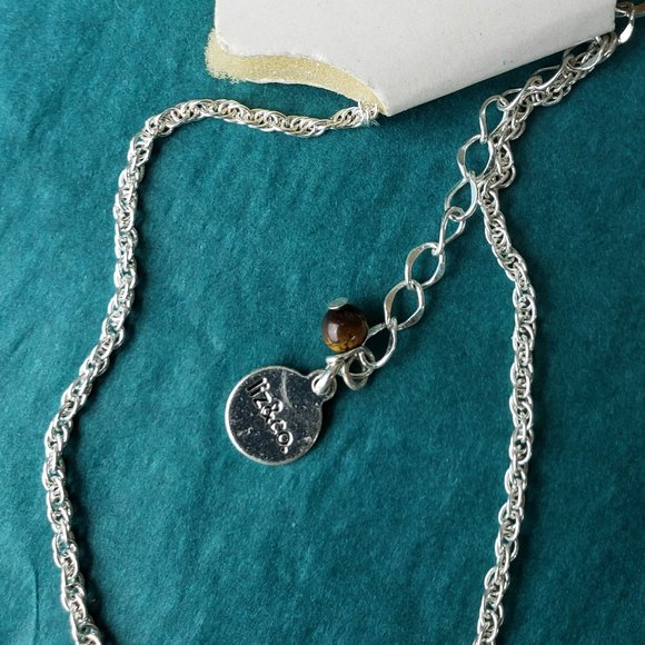 2/20$ Liz & Co blue and silver tone long necklace - Picture 8 of 8